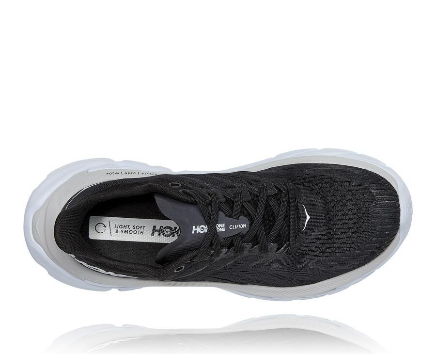 Hoka One One Løbesko Dame - Clifton Edge - Sort/Hvide - 683275IFU